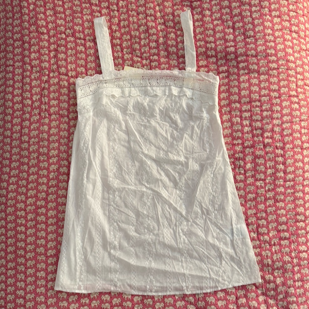 Peppermayo White Broderie Mini Dress